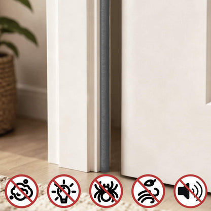 vidaXL Self-Adhesive Door Brush Seal 25 m PP Grey