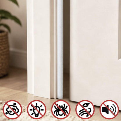vidaXL Self-Adhesive Door Brush Seal 25 m PP White