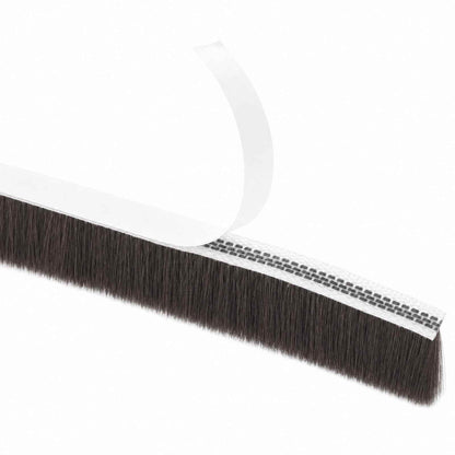 vidaXL Self-Adhesive Door Brush Seal 25 m PP Brown