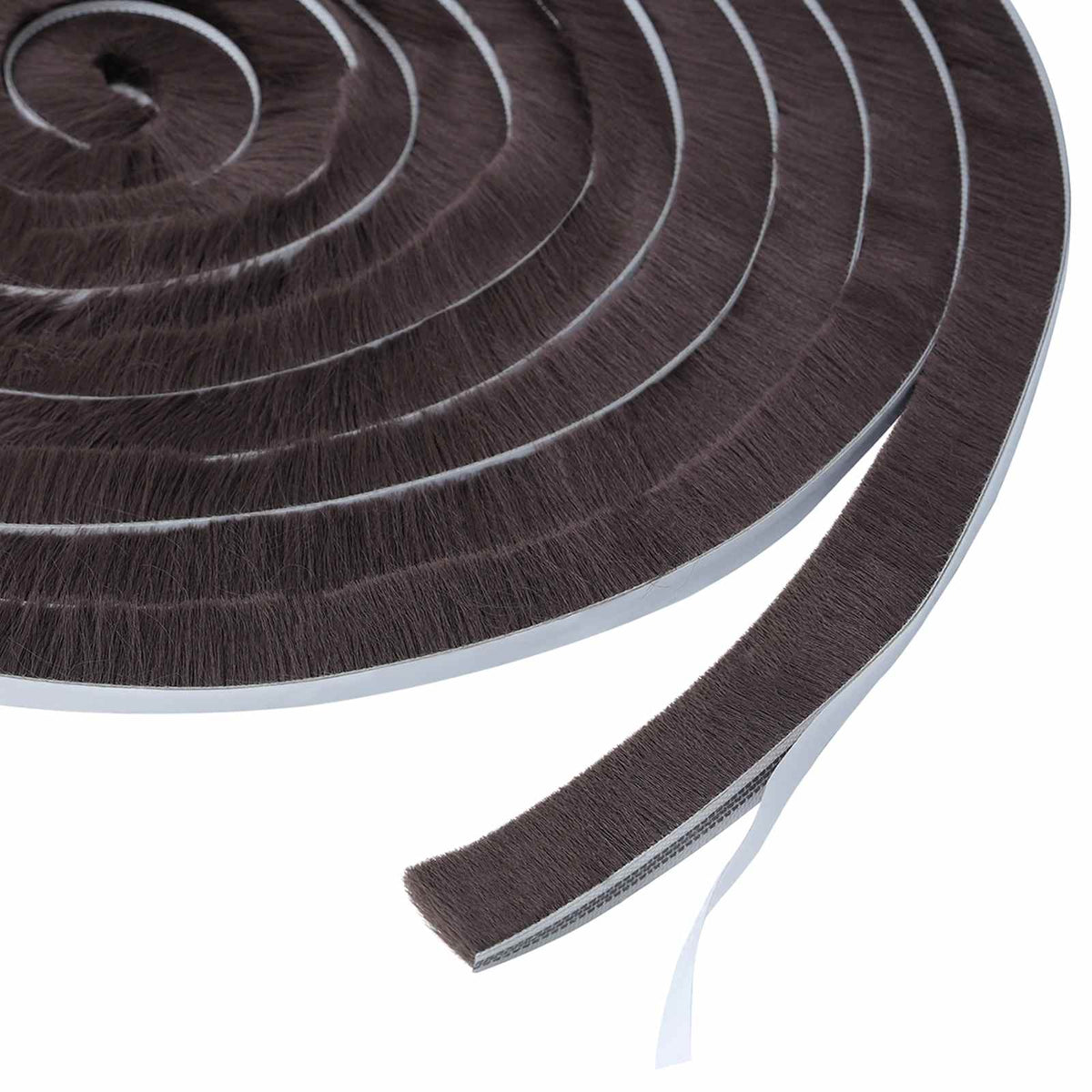 vidaXL Self-Adhesive Door Brush Seal 25 m PP Brown