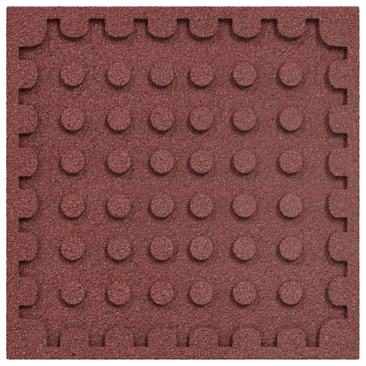 vidaXL Fall Protection Tiles 18 pcs Red 50 x 50 cm Rubber