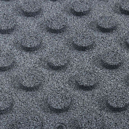 vidaXL Fall Protection Tiles 12 pcs Grey 50 x 50 cm Rubber