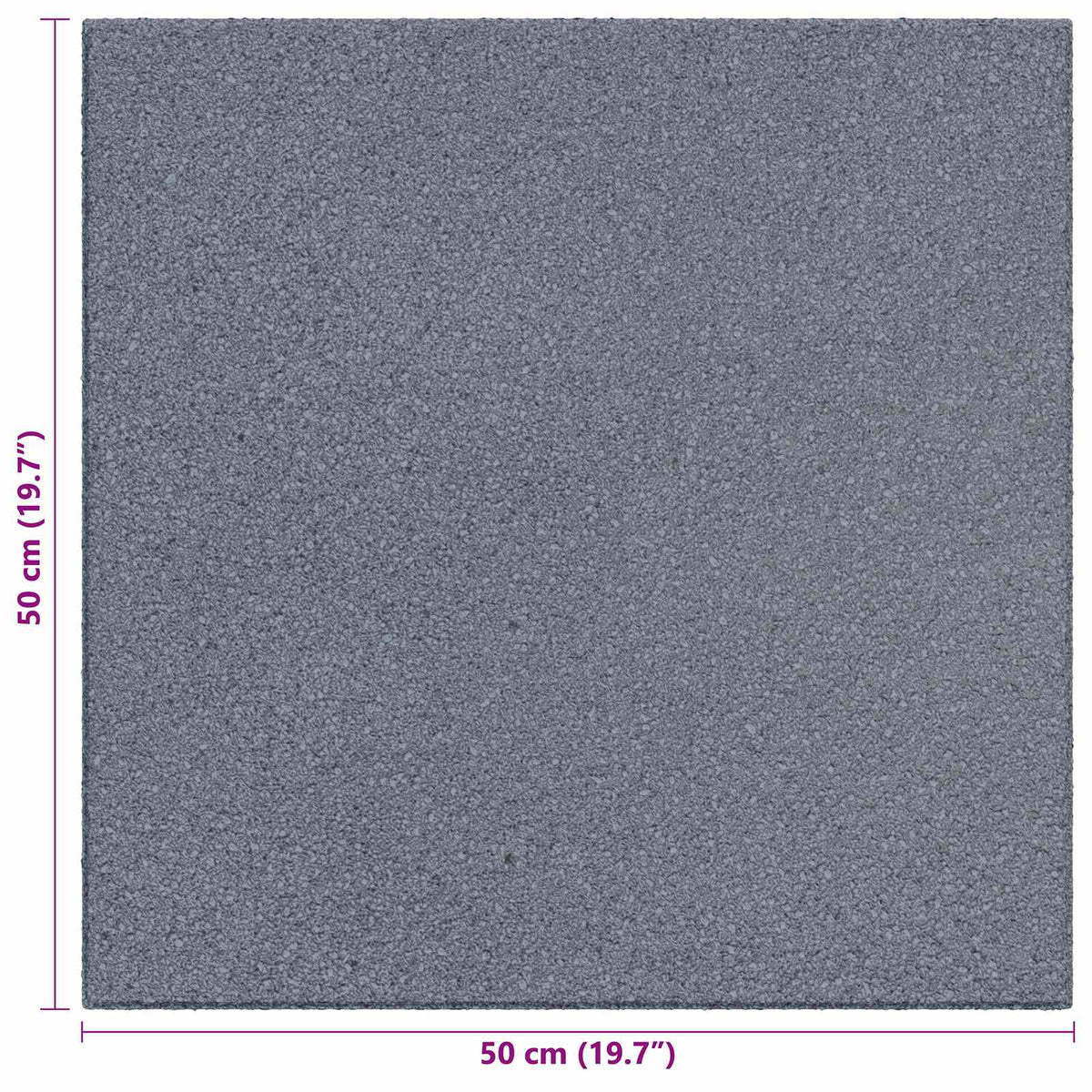 vidaXL Fall Protection Tiles 18 pcs Grey 50 x 50 cm Rubber