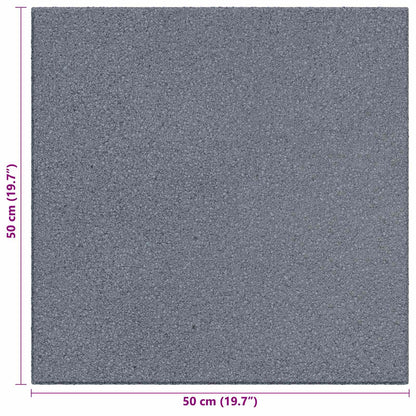 vidaXL Fall Protection Tiles 18 pcs Grey 50 x 50 cm Rubber