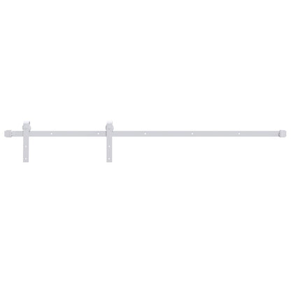 vidaXL Sliding Door Natural and White 90 x 210 cm Solid Pine Wood