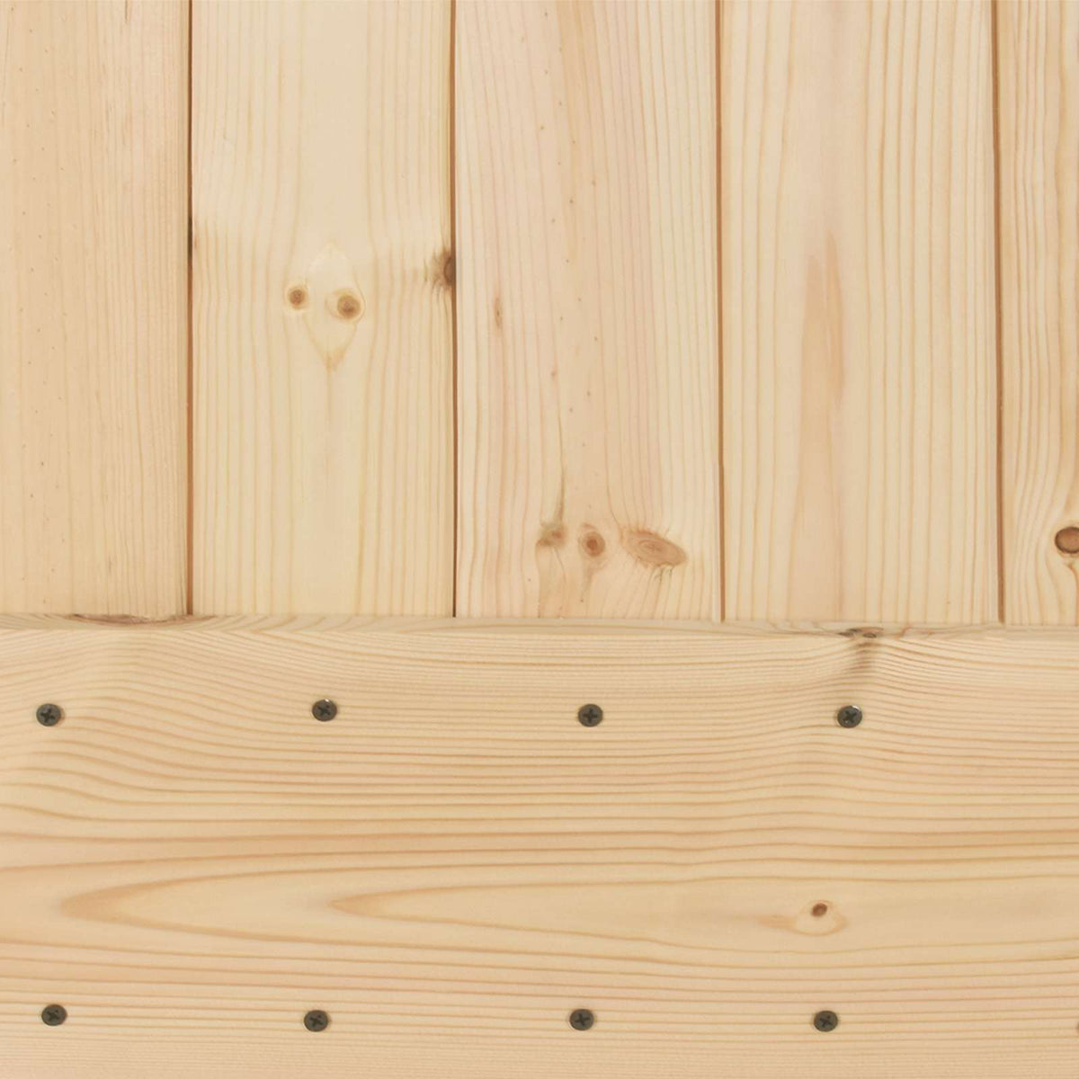 vidaXL Sliding Door Natural and White 100 x 210 cm Solid Pine Wood