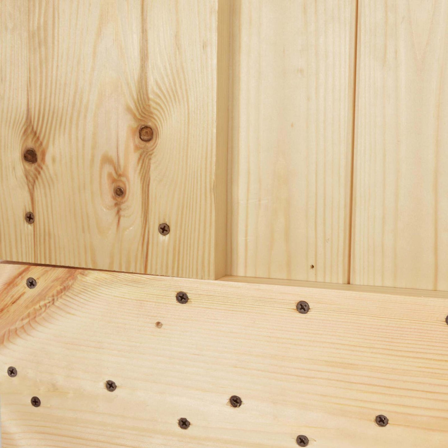 vidaXL Sliding Door Natural and Black 85 x 210 cm Solid Pine Wood