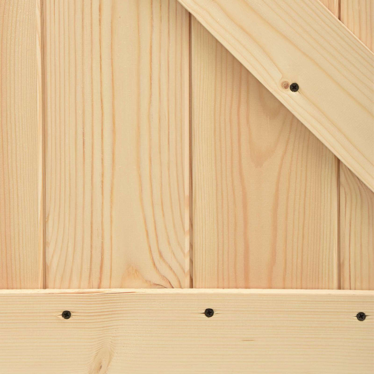 vidaXL Sliding Door Natural and Black 100 x 210 cm Solid Pine Wood