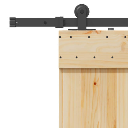 vidaXL Sliding Door NARVIK Natural and Black