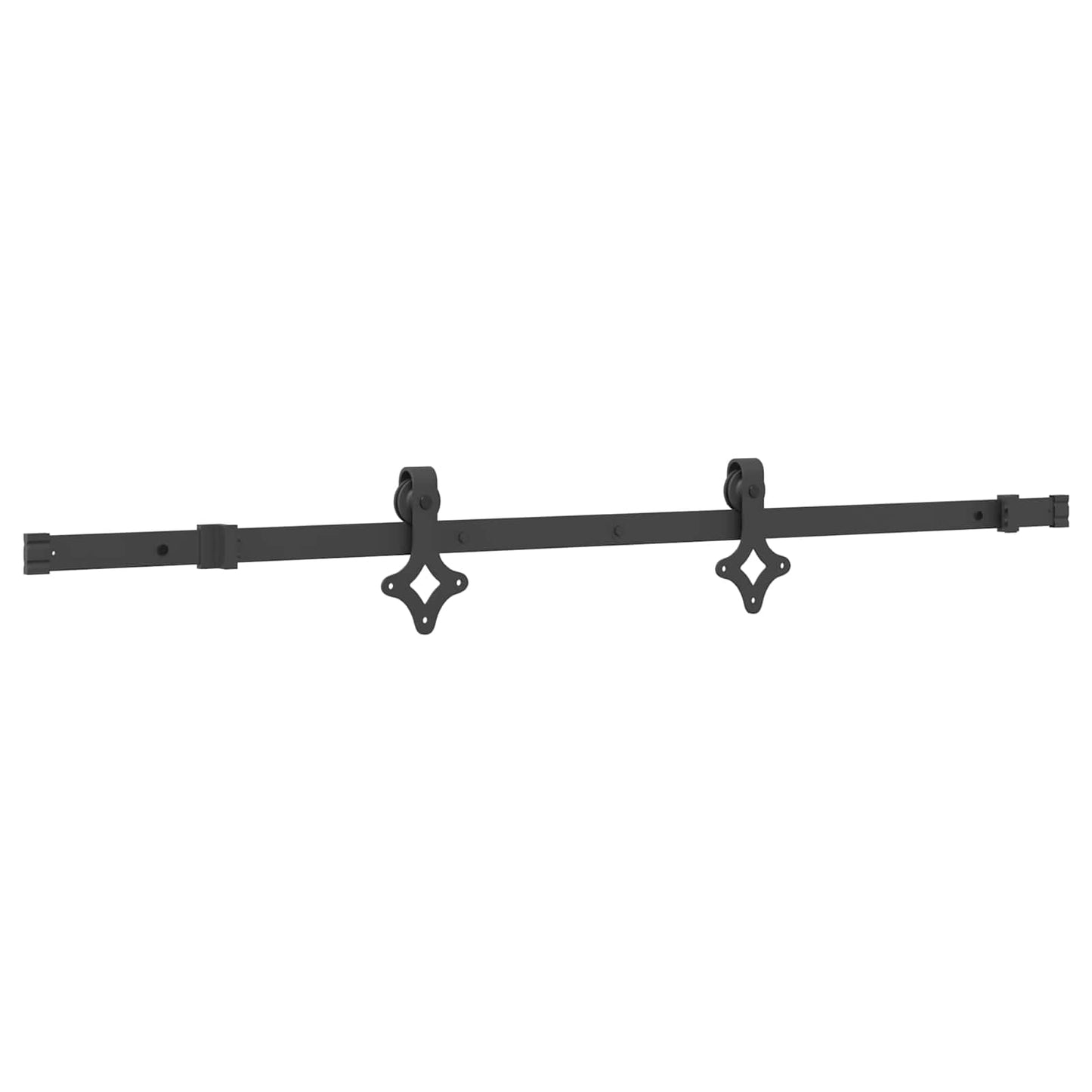 vidaXL Sliding Door NARVIK Natural and Black 80 x 210 cm (152.5 cm)