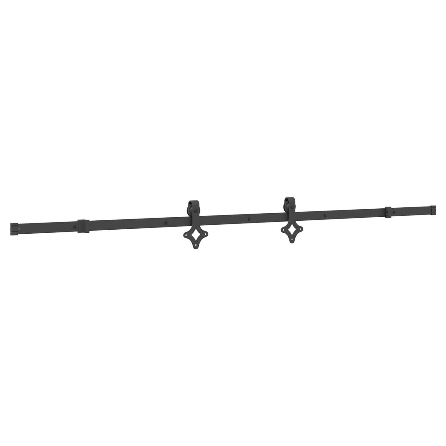 vidaXL Sliding Door NARVIK Natural and Black 85 x 210 cm (213.5 cm)