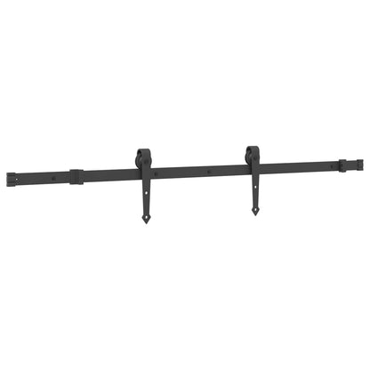 vidaXL Sliding Door NARVIK Natural and Black 70 x 210 cm (152.5 cm)
