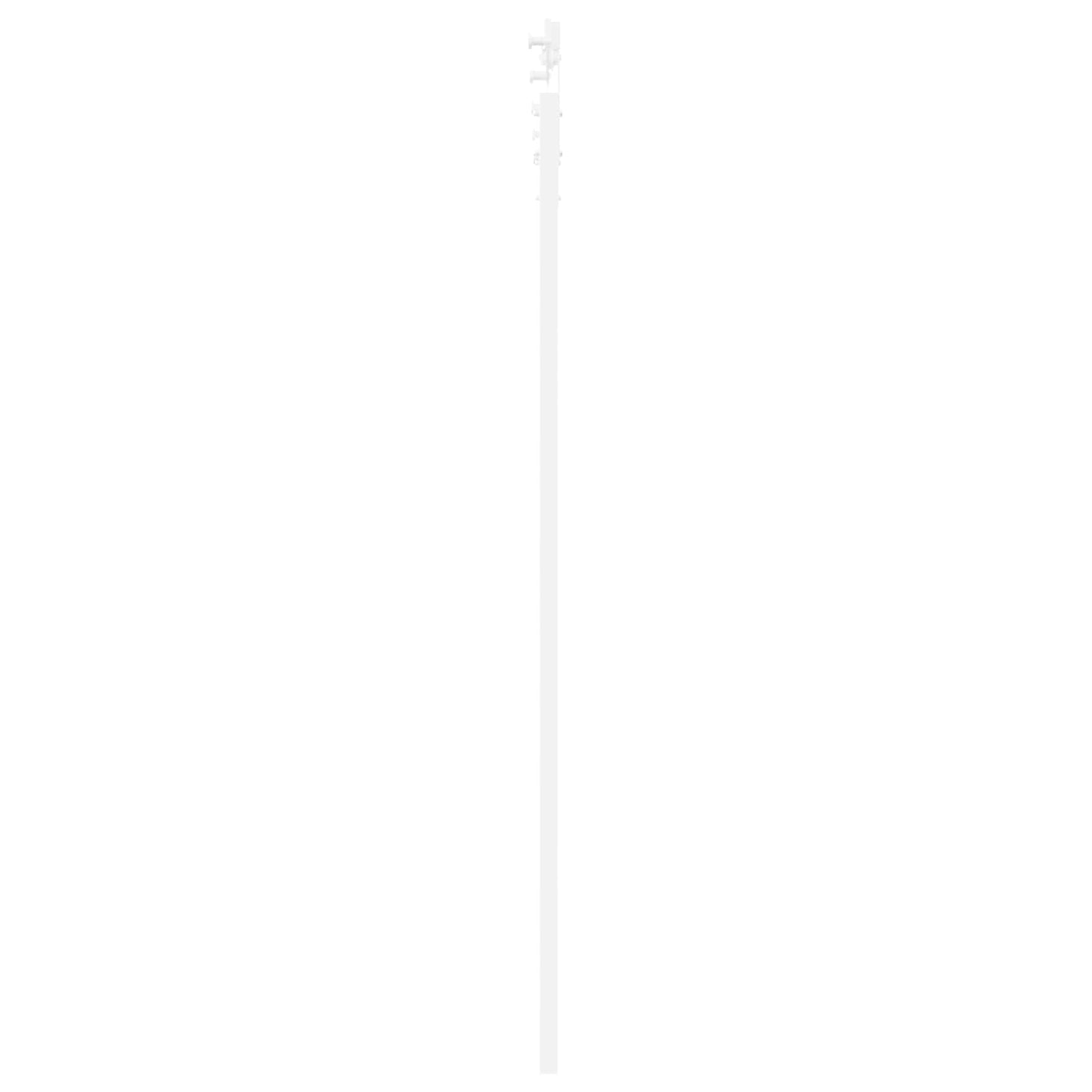 vidaXL Sliding Door White 83 x 202 cm Solid Pine Wood