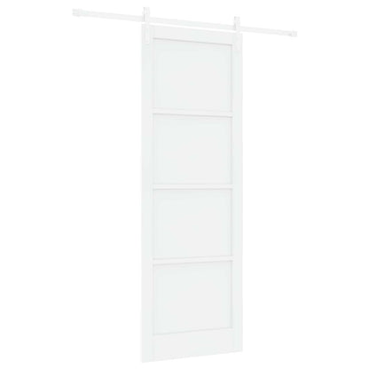 vidaXL Sliding Door White 83 x 232 cm Solid Pine Wood