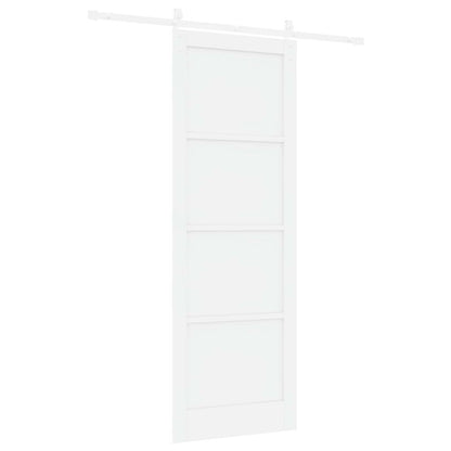 vidaXL Sliding Door White 83 x 232 cm Solid Pine Wood