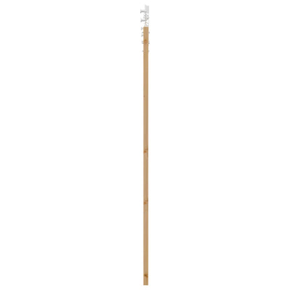 vidaXL Sliding Door Natural and White 61 x 198.5 cm Solid Pine Wood