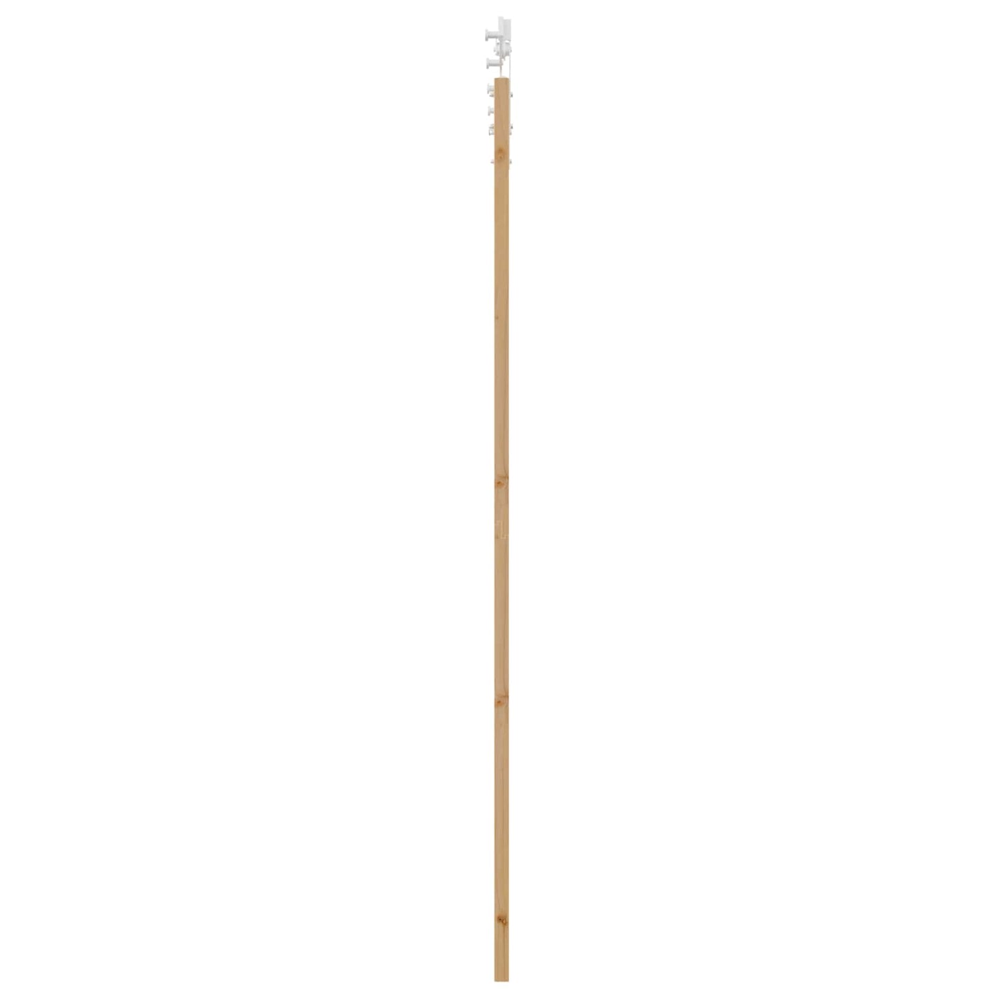 vidaXL Sliding Door Natural and White 83 x 232 cm Solid Pine Wood
