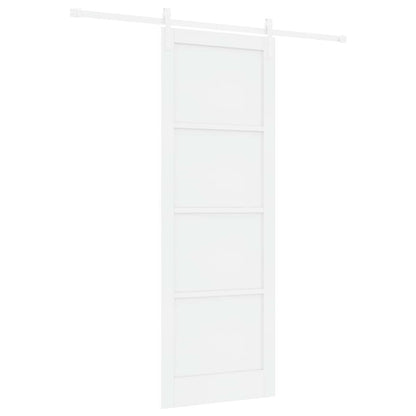 vidaXL Sliding Door White 83 x 232 cm Solid Pine Wood