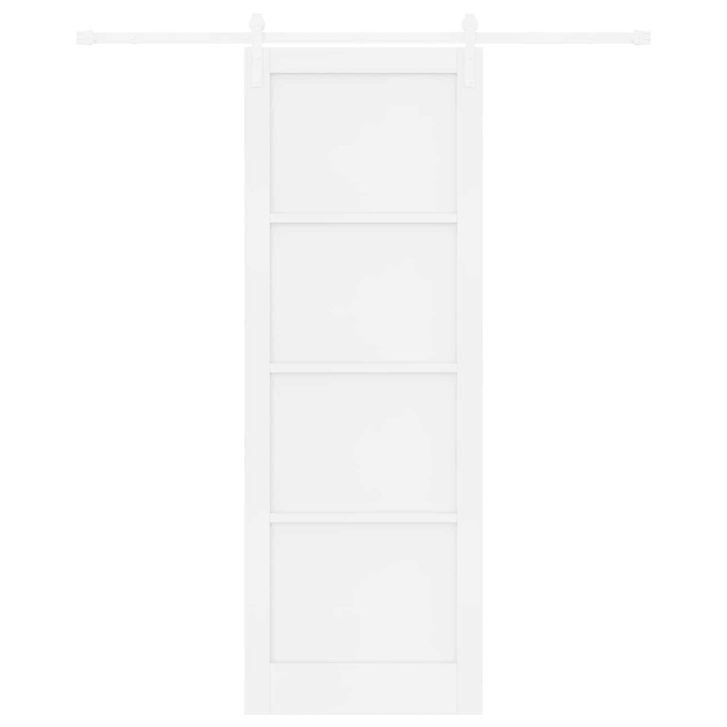 vidaXL Sliding Door White 83 x 232 cm Solid Pine Wood