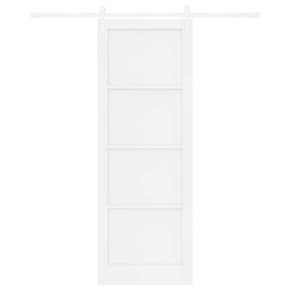 vidaXL Sliding Door White 83 x 232 cm Solid Pine Wood