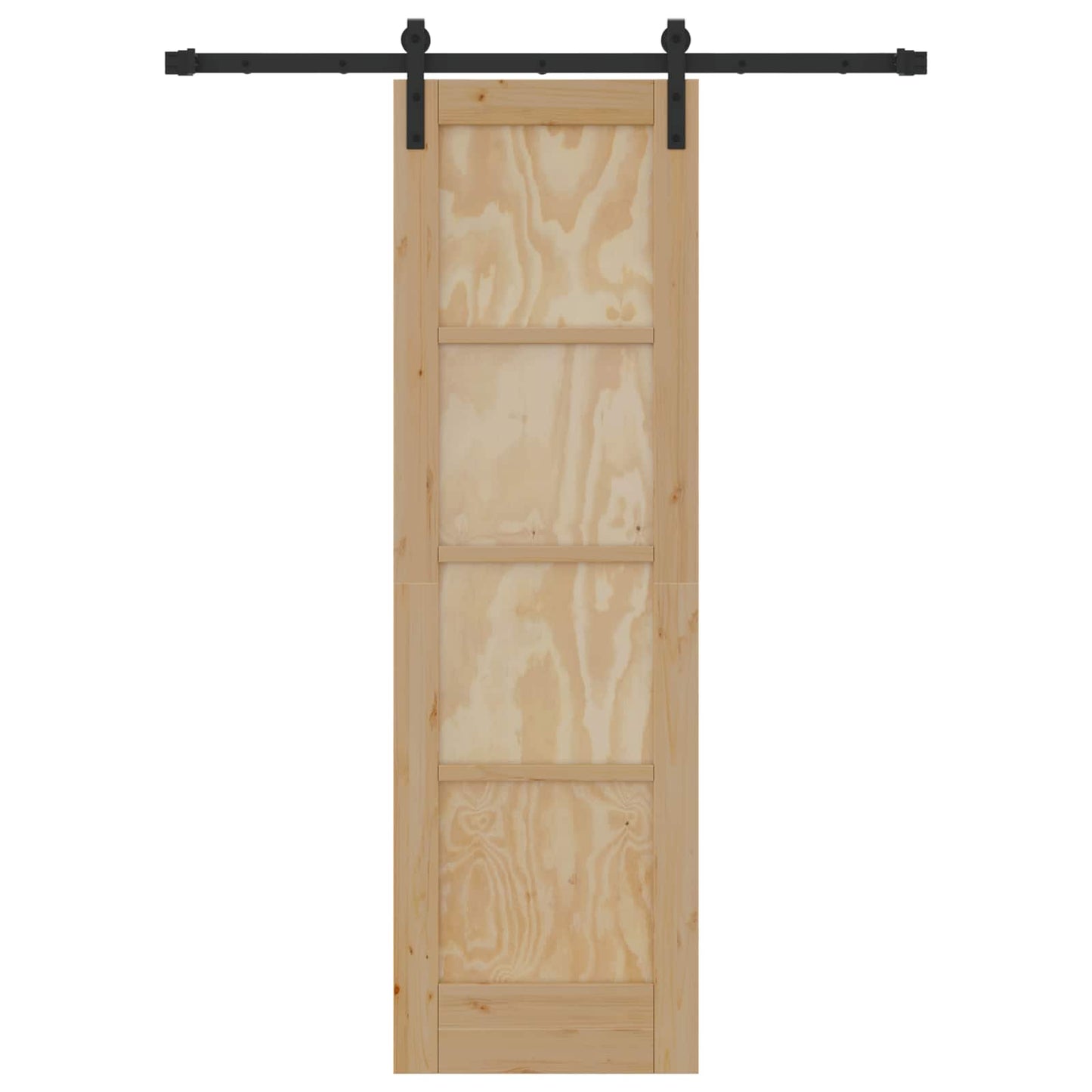 vidaXL Sliding Door Natural 61 x 198.5 cm Solid Pine Wood
