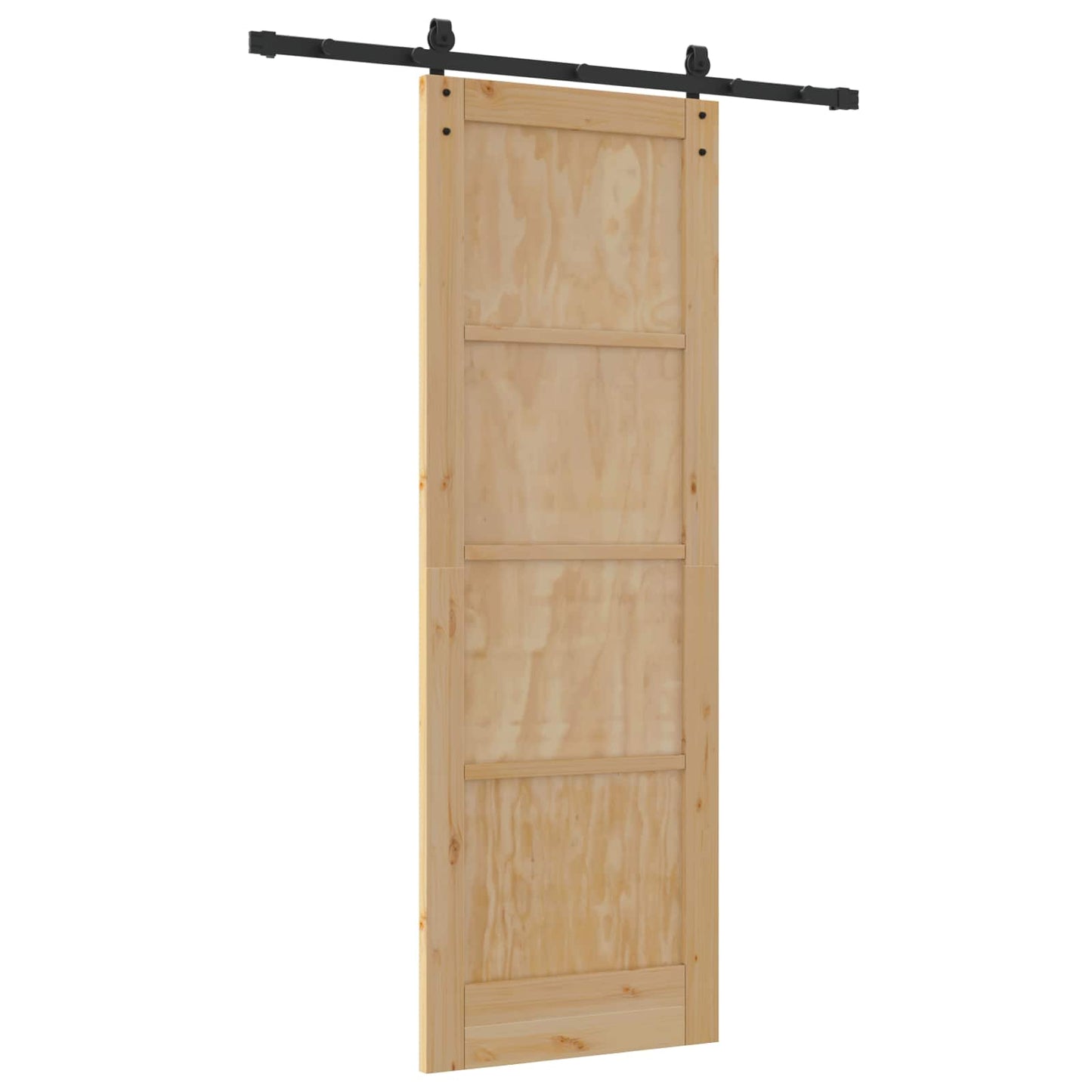 vidaXL Sliding Door Natural 73.5 x 211 cm Solid Pine Wood