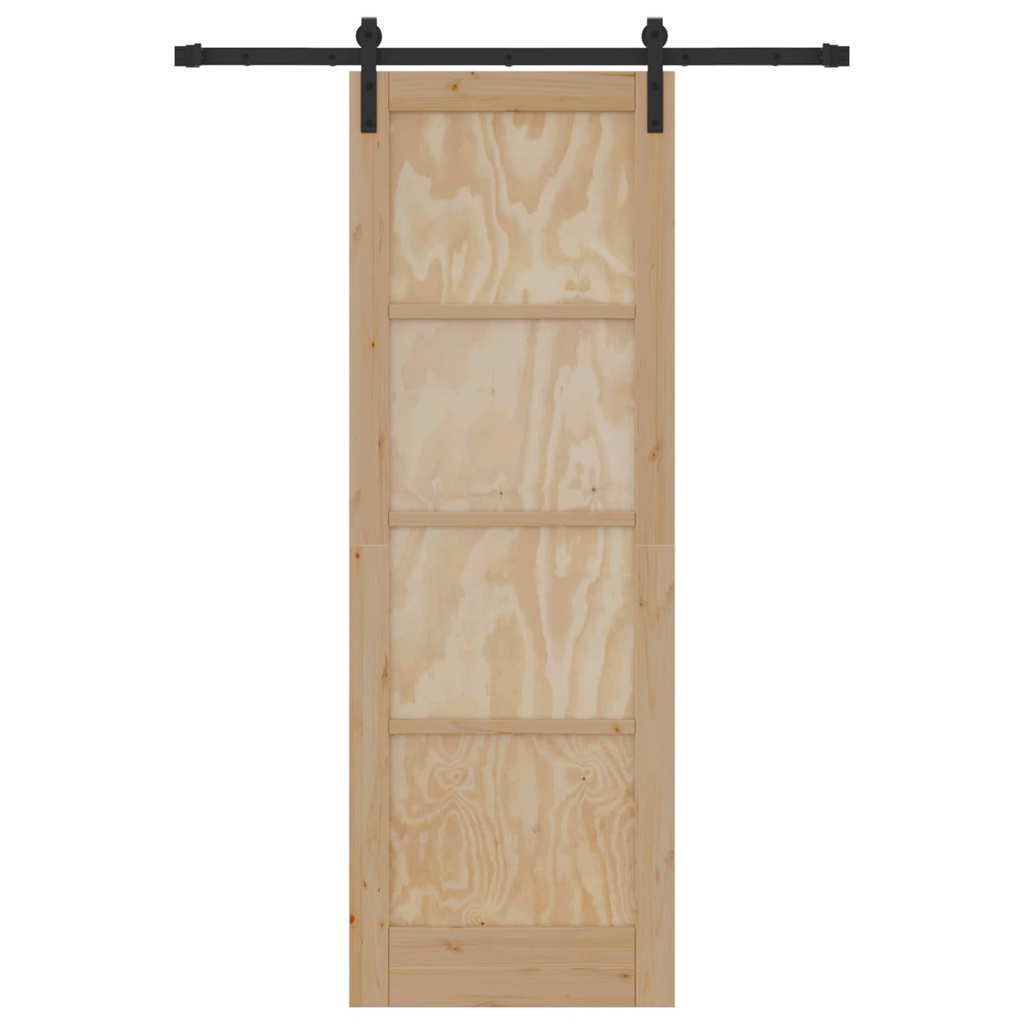 vidaXL Sliding Door Natural 73.5 x 211 cm Solid Pine Wood