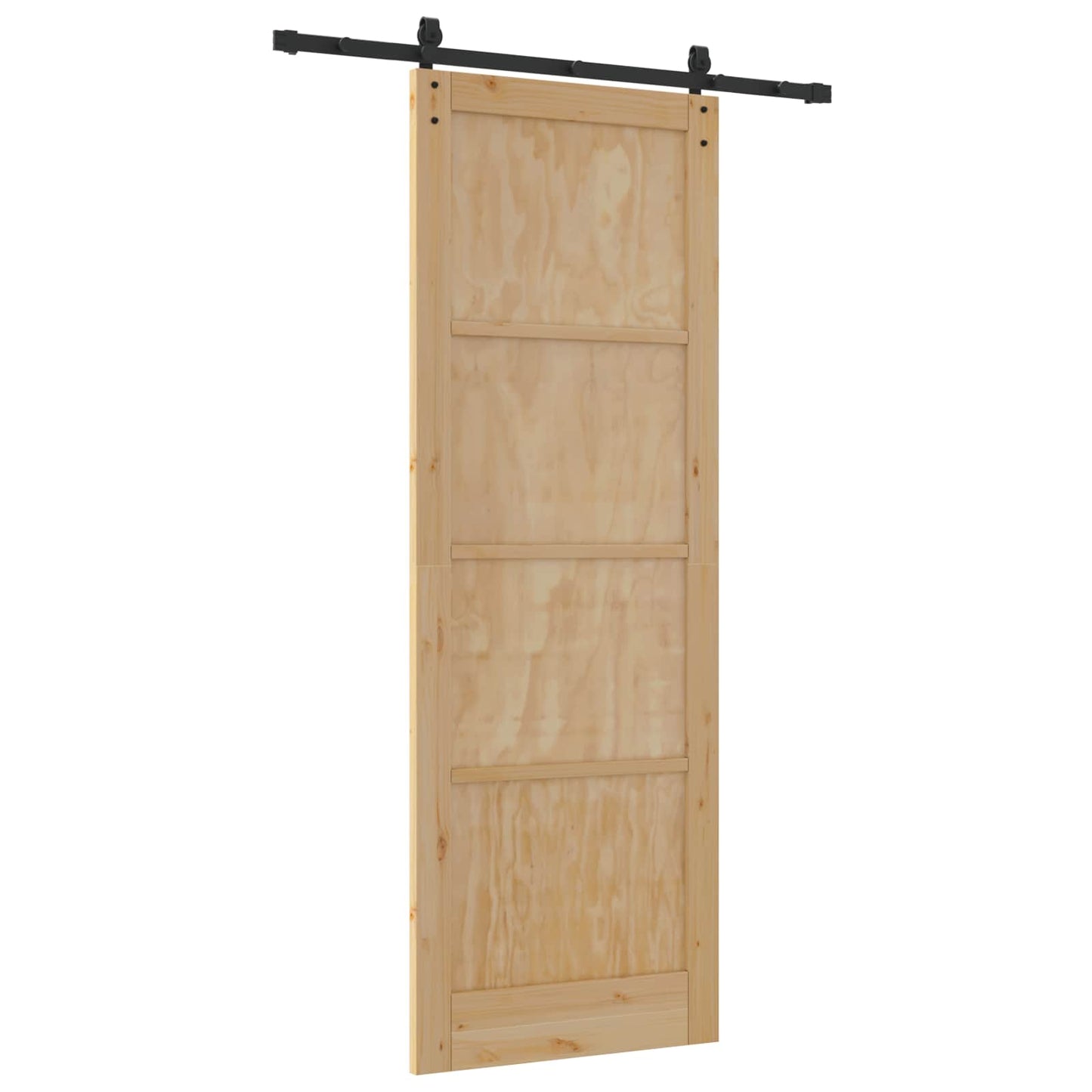 vidaXL Sliding Door Natural 83 x 232 cm Solid Pine Wood
