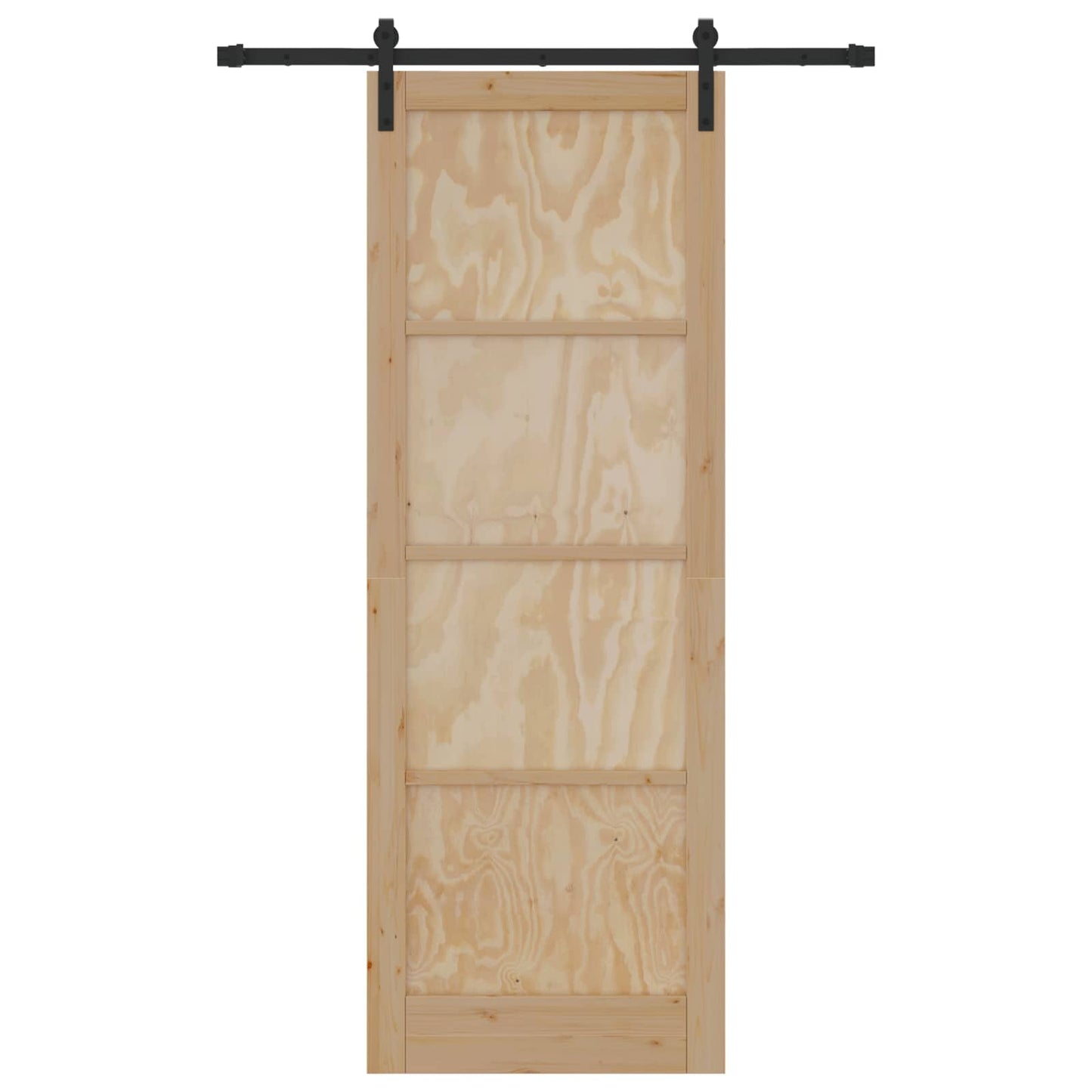 vidaXL Sliding Door Natural 83 x 232 cm Solid Pine Wood