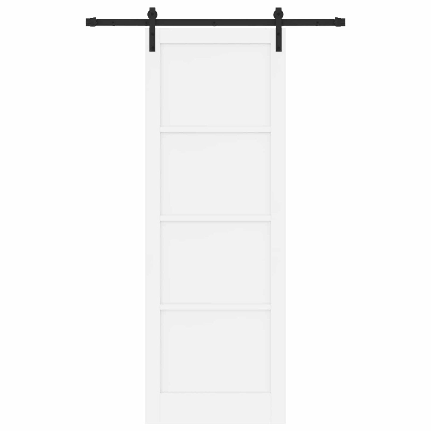vidaXL Sliding Door White 83 x 232 cm Solid Pine Wood
