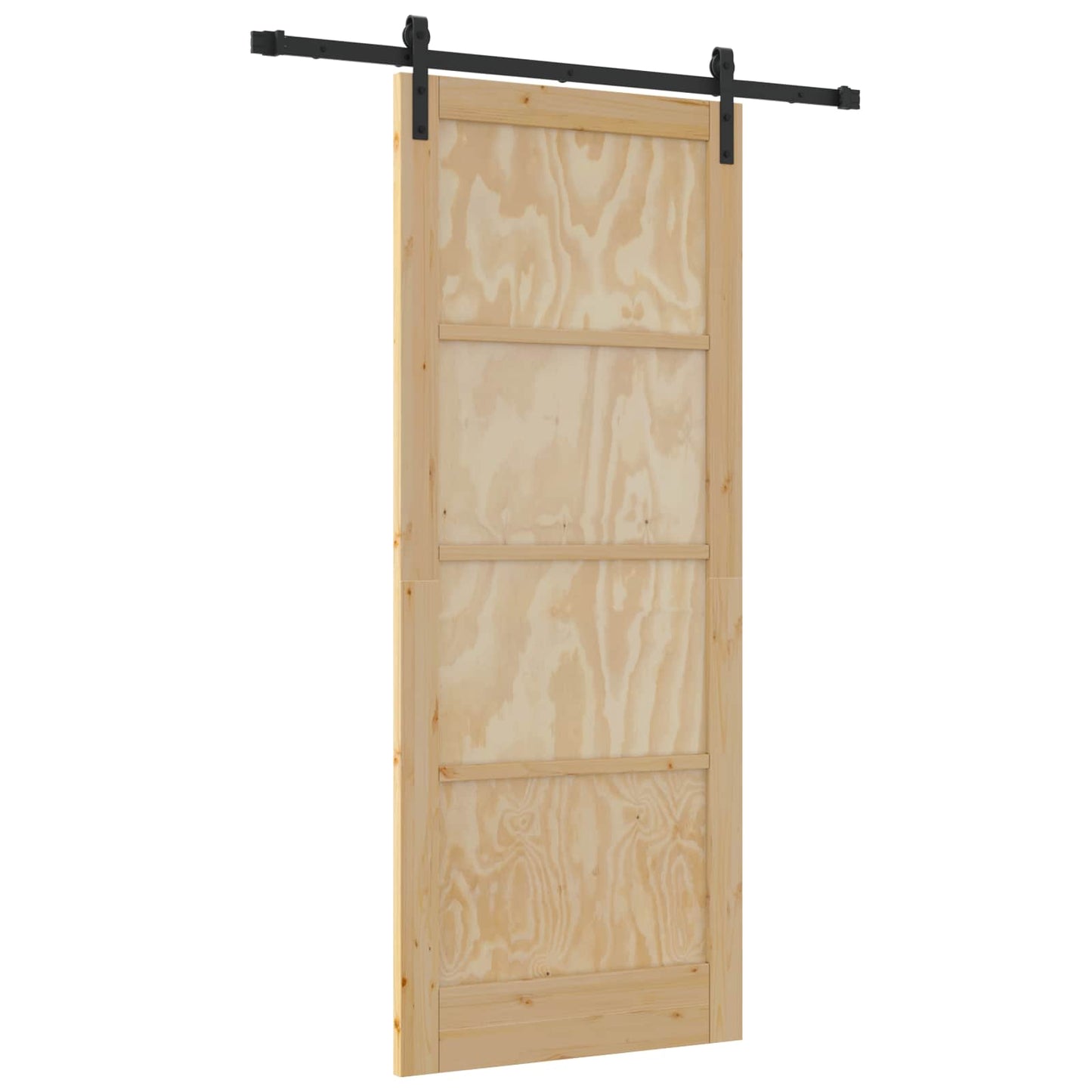vidaXL Sliding Door Natural 86 x 211 cm Solid Pine Wood