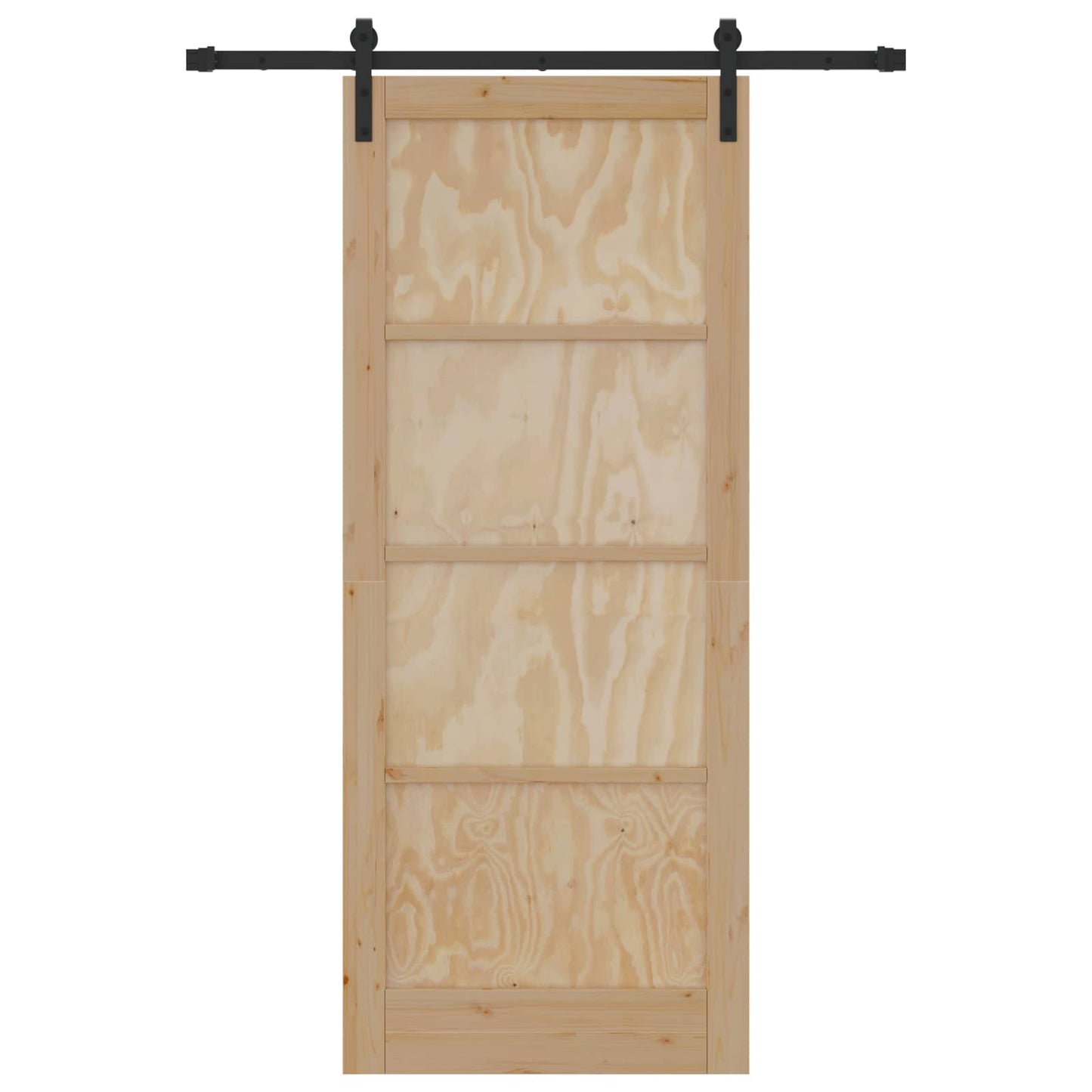 vidaXL Sliding Door Natural 86 x 211 cm Solid Pine Wood