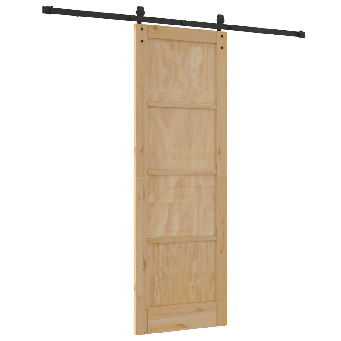 vidaXL Sliding Door Natural 73.5 x 211 cm Solid Pine Wood