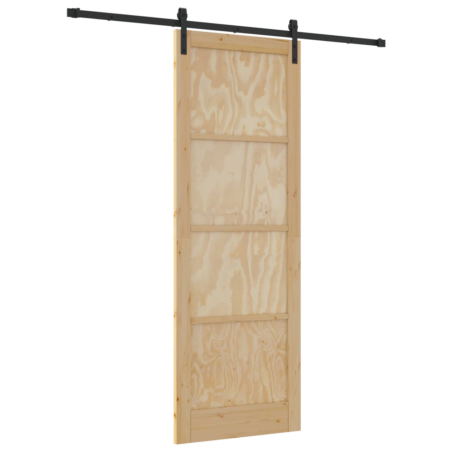 vidaXL Sliding Door Natural 83 x 232 cm Solid Pine Wood