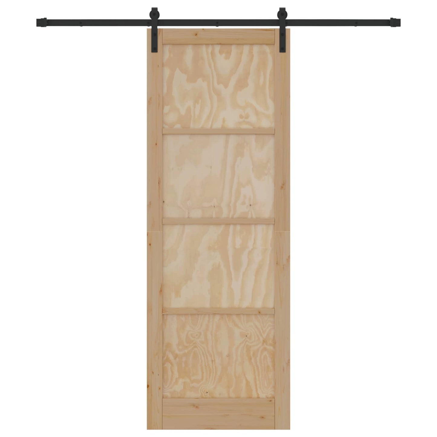 vidaXL Sliding Door Natural 83 x 232 cm Solid Pine Wood