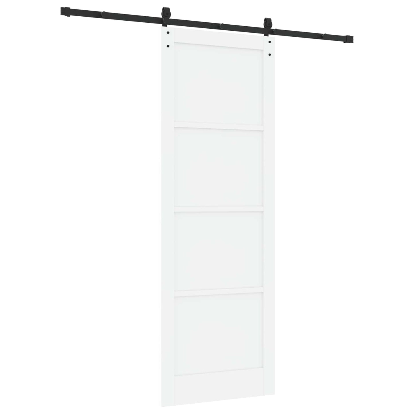 vidaXL Sliding Door White 83 x 232 cm Solid Pine Wood