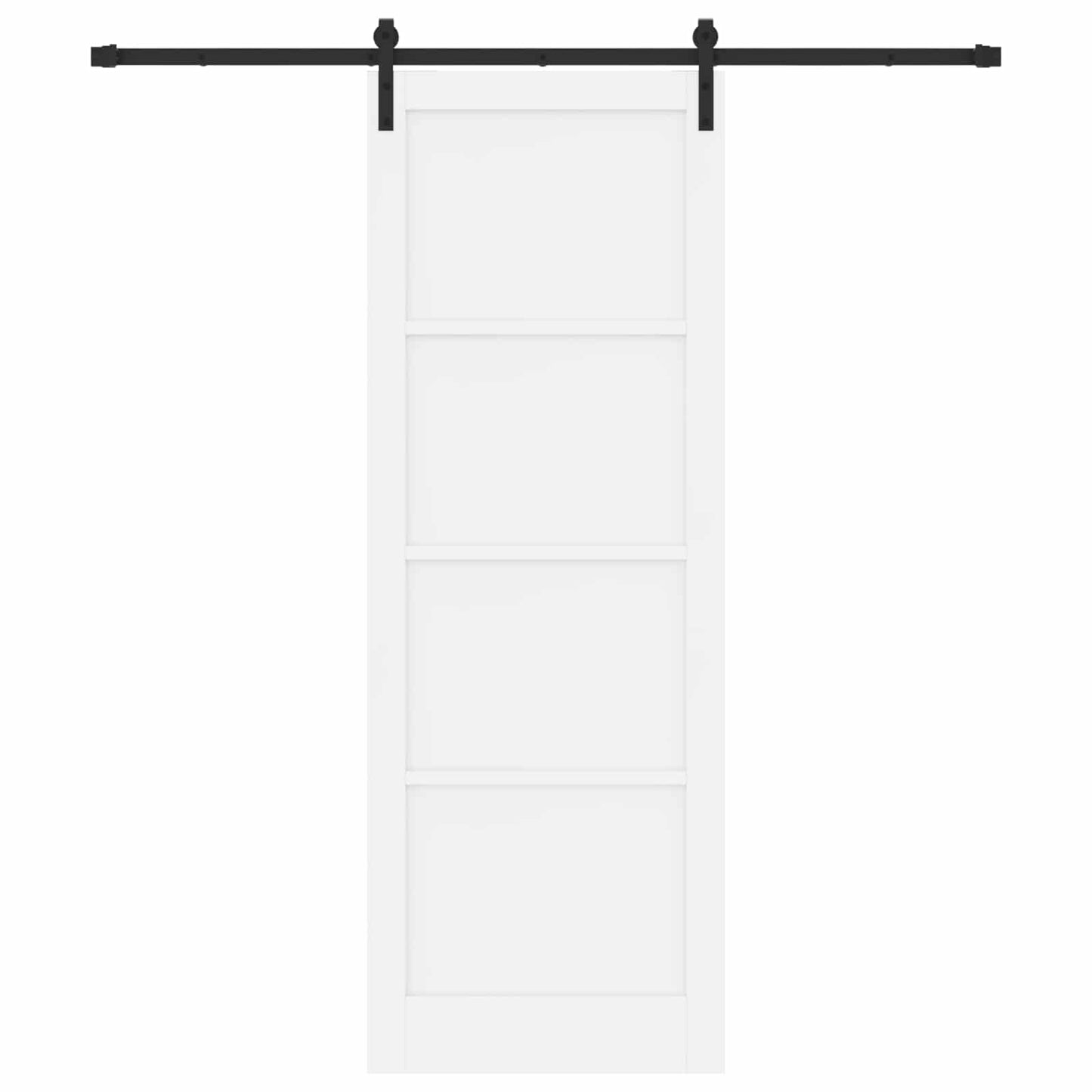 vidaXL Sliding Door White 83 x 232 cm Solid Pine Wood