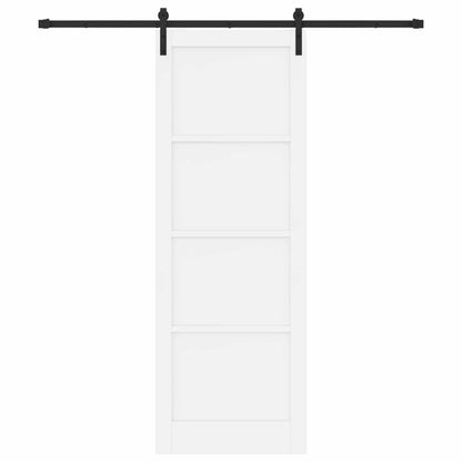 vidaXL Sliding Door White 83 x 232 cm Solid Pine Wood