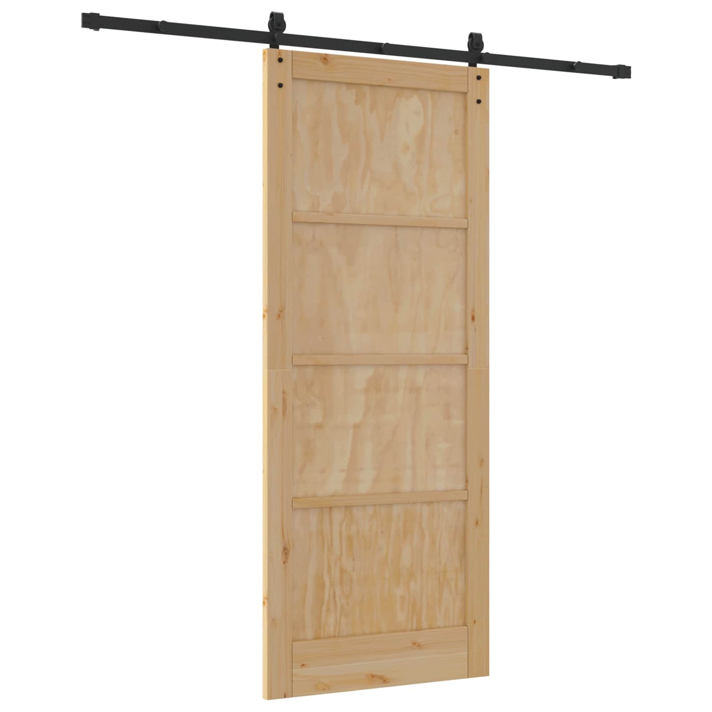 vidaXL Sliding Door Natural 86 x 211 cm Solid Pine Wood