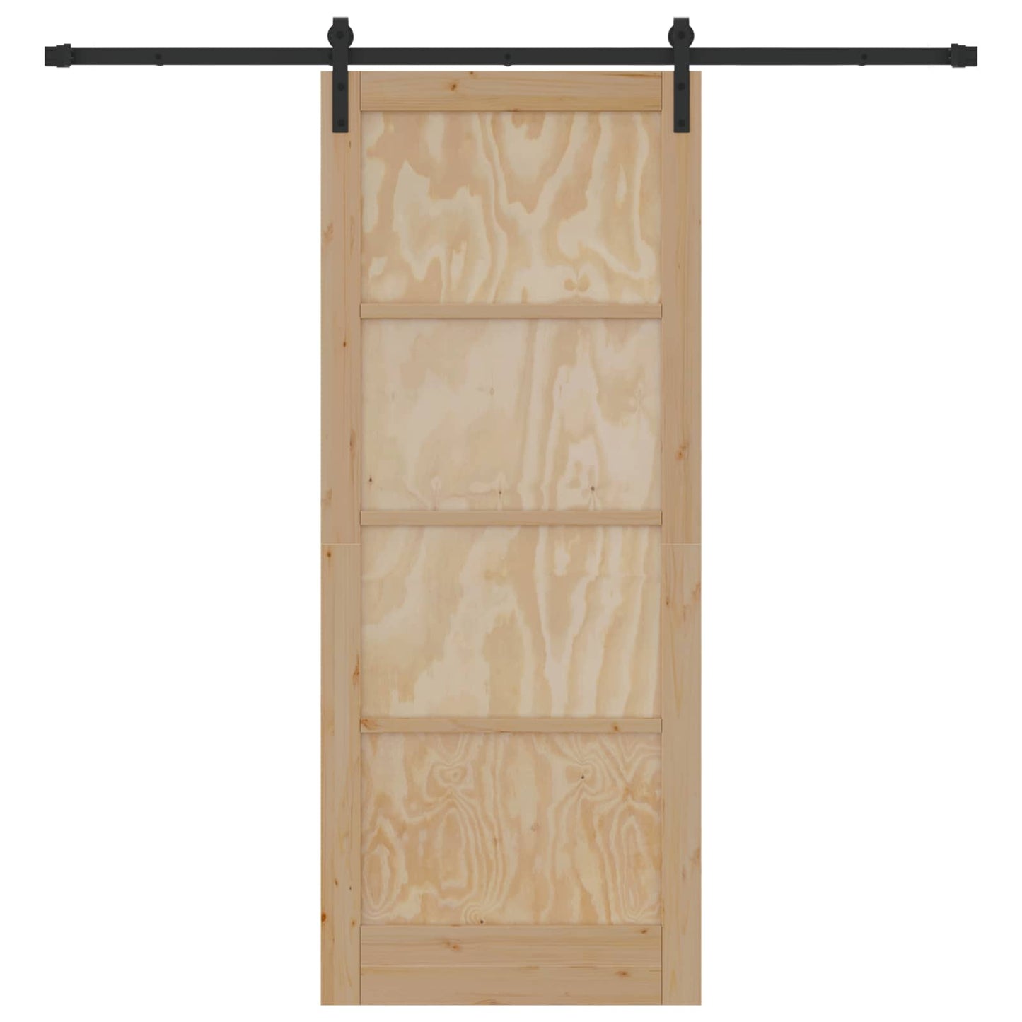 vidaXL Sliding Door Natural 86 x 211 cm Solid Pine Wood