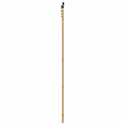 vidaXL Sliding Door Natural and Black 83 x 232 cm Solid Pine Wood