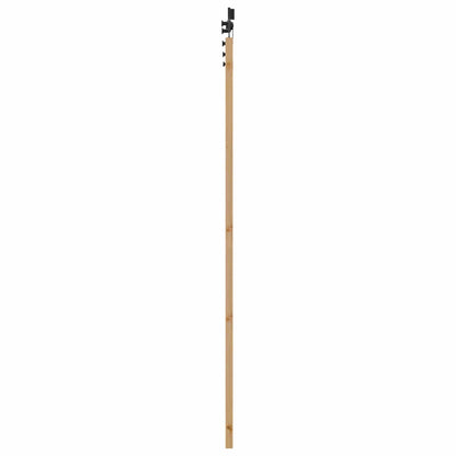 vidaXL Sliding Door Natural and Black 86 x 211 cm Solid Pine Wood