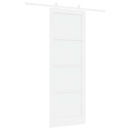 vidaXL Sliding Door White 83 x 232 cm Solid Pine Wood