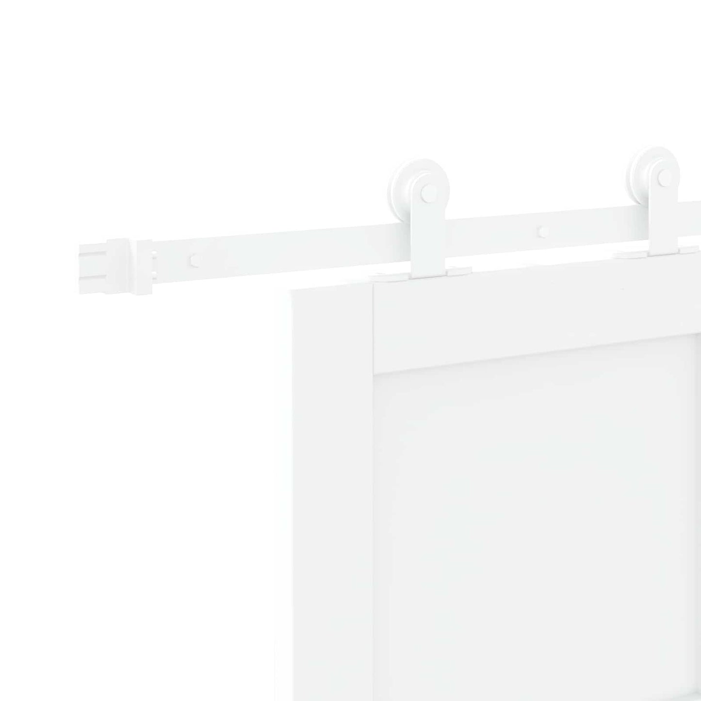 vidaXL Sliding Door White 83 x 202 cm Solid Pine Wood