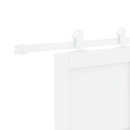 vidaXL Sliding Door White 83 x 202 cm Solid Pine Wood