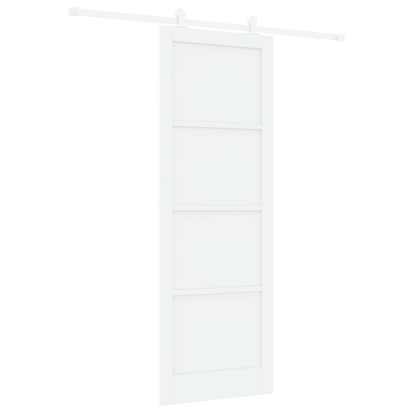 vidaXL Sliding Door White 83 x 232 cm Solid Pine Wood