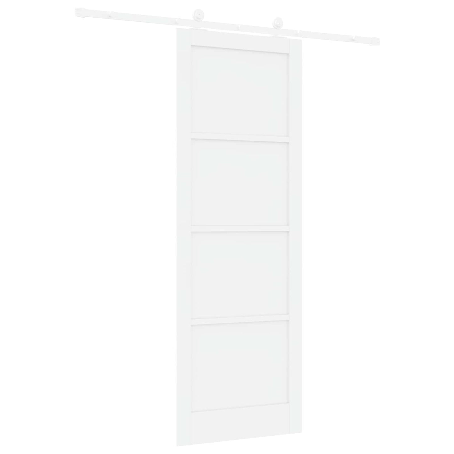 vidaXL Sliding Door White 83 x 232 cm Solid Pine Wood