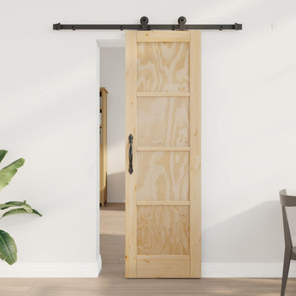 vidaXL Sliding Door ORKDAL Natural 61 x 198.5 cm Solid Pine Wood