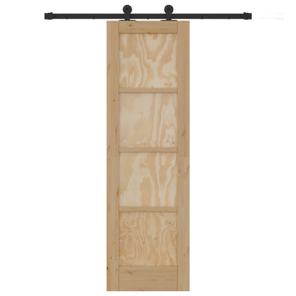 vidaXL Sliding Door ORKDAL Natural 61 x 198.5 cm Solid Pine Wood