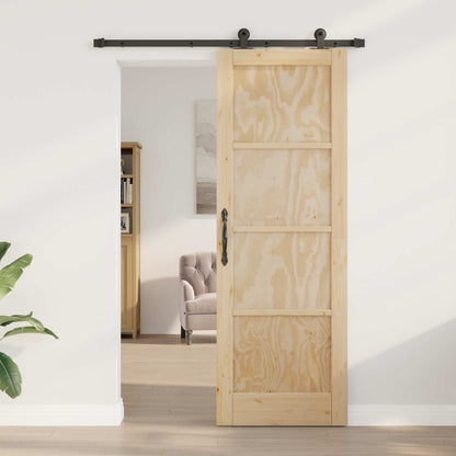 vidaXL Sliding Door ORKDAL Natural 73.5 x 211 cm Solid Pine Wood